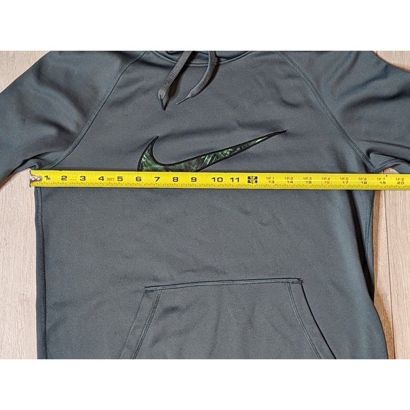 Nike All Time Pullover Hoodie Women Dri-Fit Small Color Gray Green Thumb Holes - Picture 13 of 13